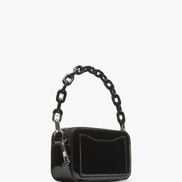 Marc Jacobs The Snapshot Black Patent Leather Camera Bag - Picture 2 of 8